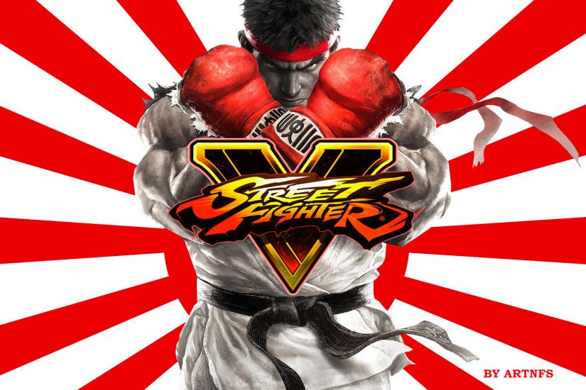 ... Street Fighter V Ryu The Rising Sun Wallpaper Sign by ARTNFS