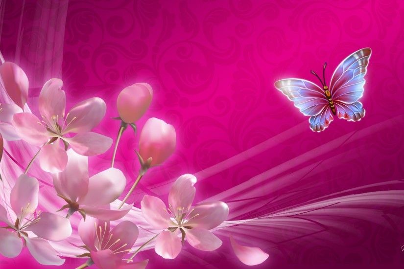 Sakura Tag - Celebration Spring Sakura Flowers Butterfly Blooms Pink Apple  Blossoms Smoke Bright Cherry Bleurs