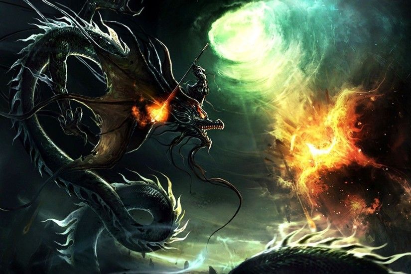 Dragon vs Phoenix, two out of Share Your Wallpaper - Page 97