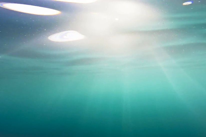 Beautiful Ocean Water Underwater Background Surface Moving Rays Sun Summer  Vacation Sea Sunbeams Waves Slow Motion Gopro HD Stock Video Footage - ...