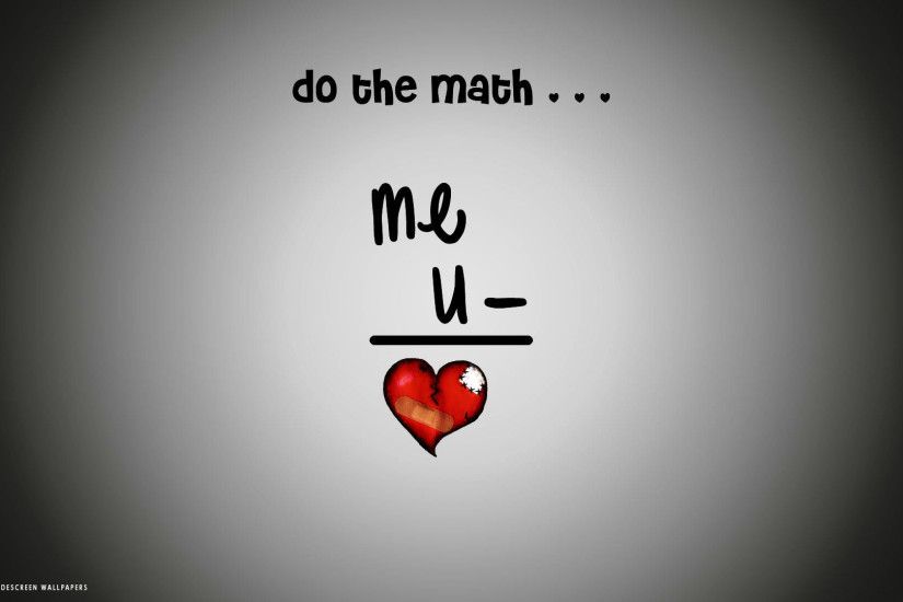 broken heart formula do the math me you hd widescreen wallpaper