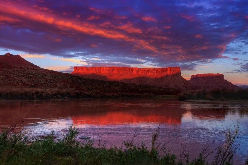 Sunrise Sunset Utah Landscapes Nature Sceneries Wallpapers For Desktop