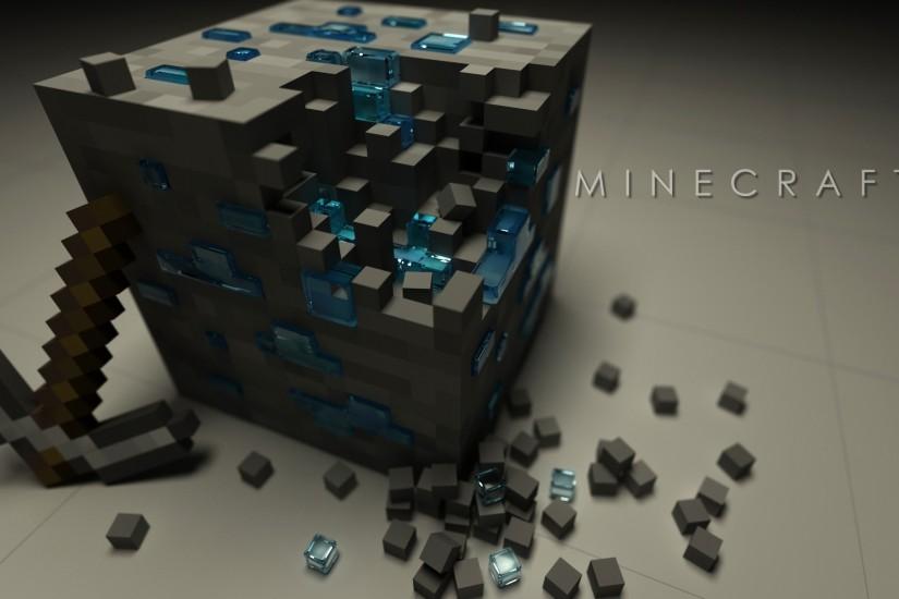 Video Game - Minecraft Logo Ore (Minecraft) Pickaxe Mojang Video Game  Wallpaper