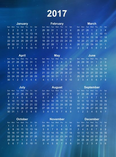 Calendar 2017 wallpapers