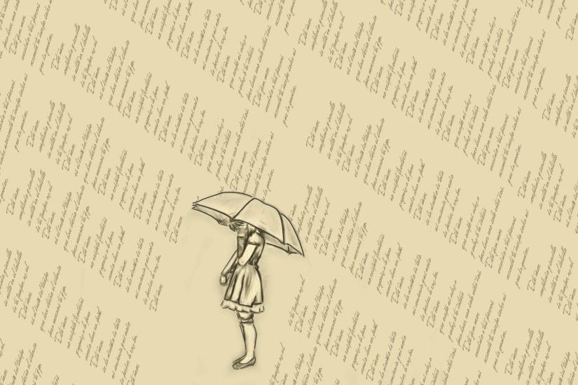 Artistic - Women Umbrella Wallpaper