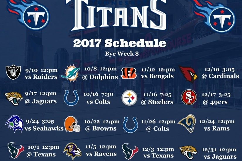 Tennessee Titans 2017 Schedule Wallpaper Download  http://www.nashvillesportsnews.com/
