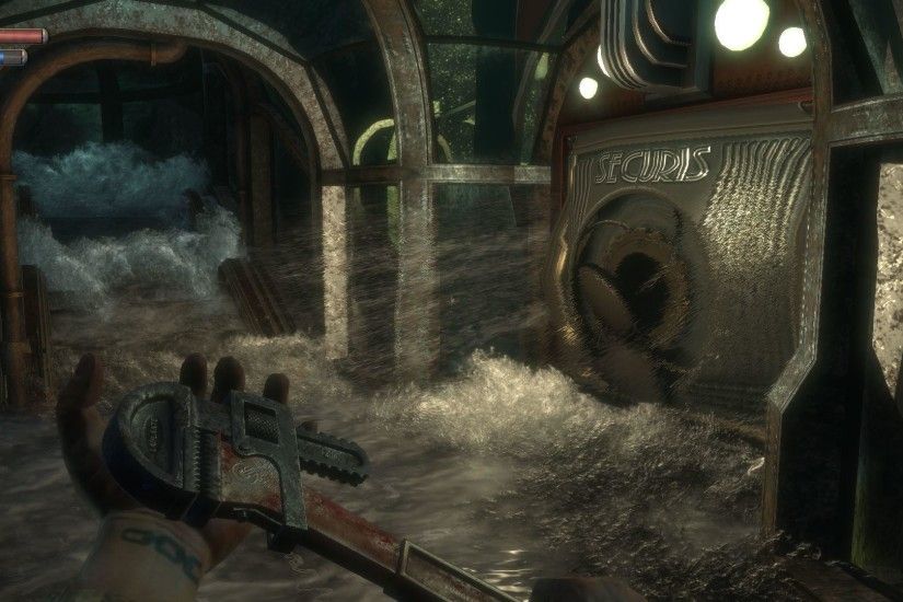A screenshot from 'BioShock'. Playing Irrational Games' System Shock 2 ...