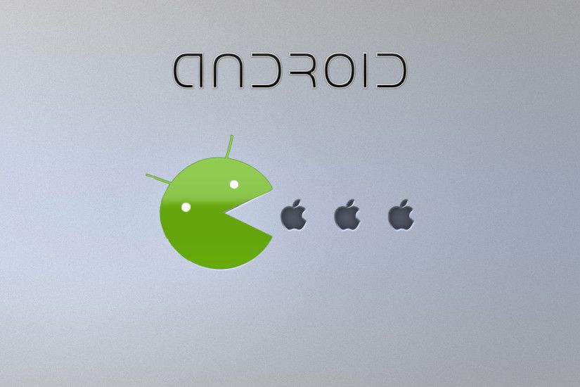 Android and Apple wallpaper