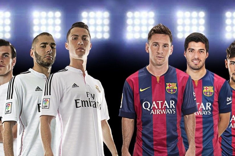 Bale Benzema Ronaldo vs Messi Suarez Neymar â 2015 â BBC vs MSN .