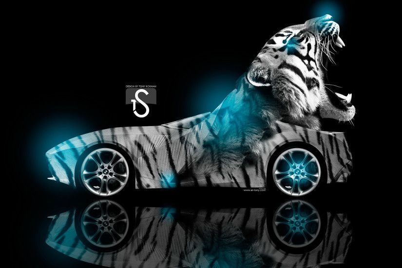 Cool Animal Wallpaper Light Blue Tiger Quotes