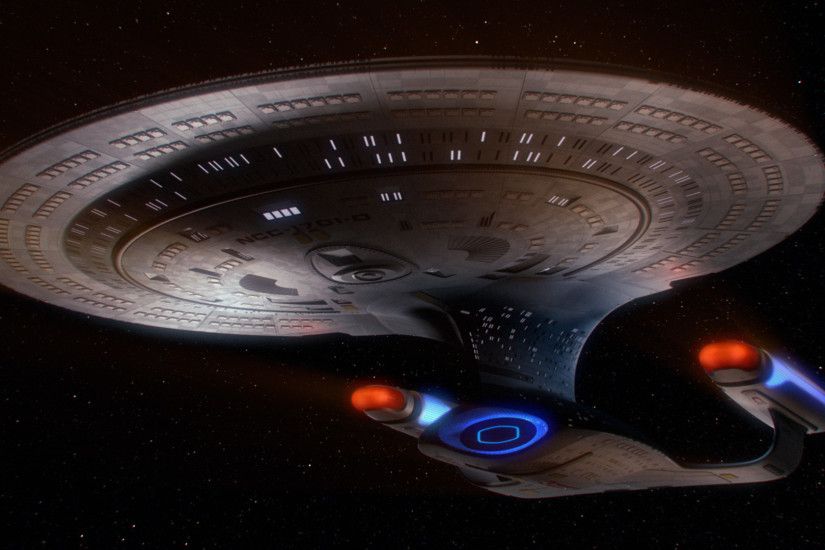 Galaxy class USS Enterprise (NCC-1701-D) | Star Trek | Pinterest Star Trek  Wallpaper ...