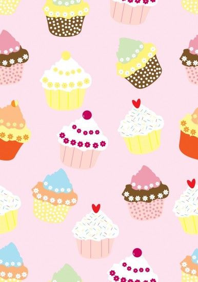 Cupcakes Wallpaper Pattern Seamless