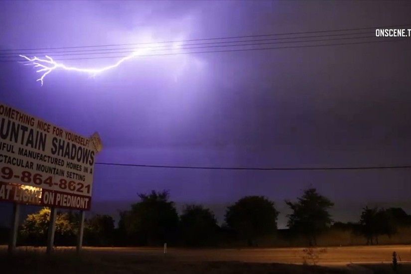 Lightning strikes were seen around the San Bernardino Mountains on Aug. 1,  2017. (Credit: OnScene.TV)