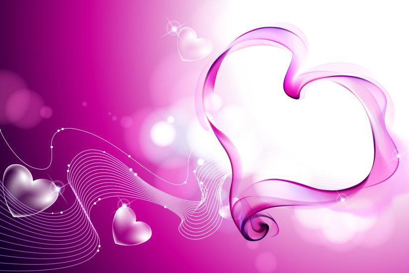 Valentine's Day Beautiful Pink Hearts Wallpaper
