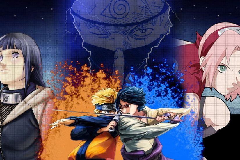 Hinata Naruto Sasuke Sakura Kakashi Desktop Wallpaper