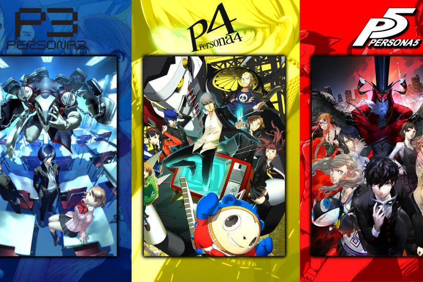 I made a Persona wallpaper for you guys. 1980x1080 only, unfortunately  *betcha Persona 6 is going to be green =P ...
