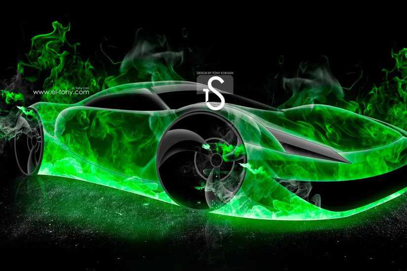 Car in Fire City HQ Wallpapers | HD Wallpapers