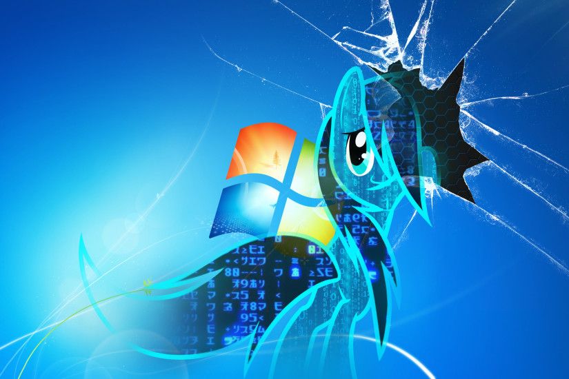background screen cracked virus pony