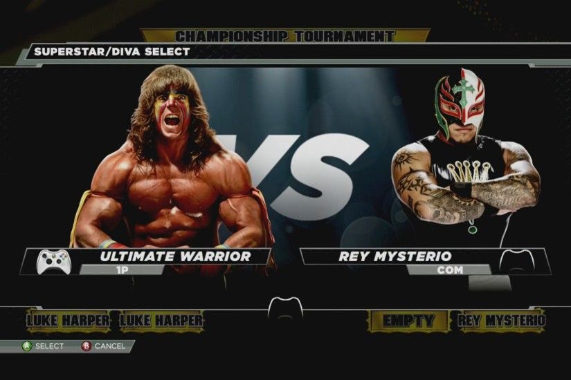 WWE 2K15 Ultimate Warrior VS Rey Mysterio TOURNAMENT GOLD RUSH SUPERSTAR