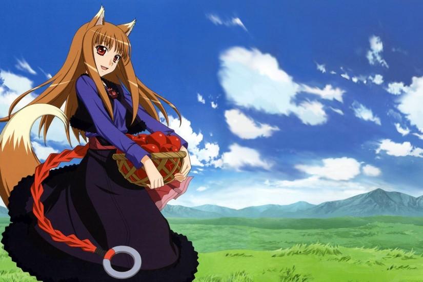 holo spice and wolf wallpaper