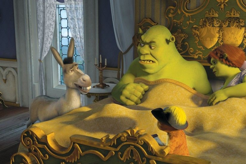 Donkey Puss In Boots Shrek And Princess Fiona