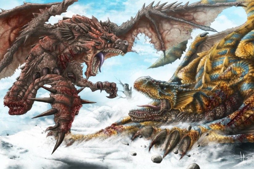Rathalos vs Tigrex - Monster Hunter wallpaper - 824539