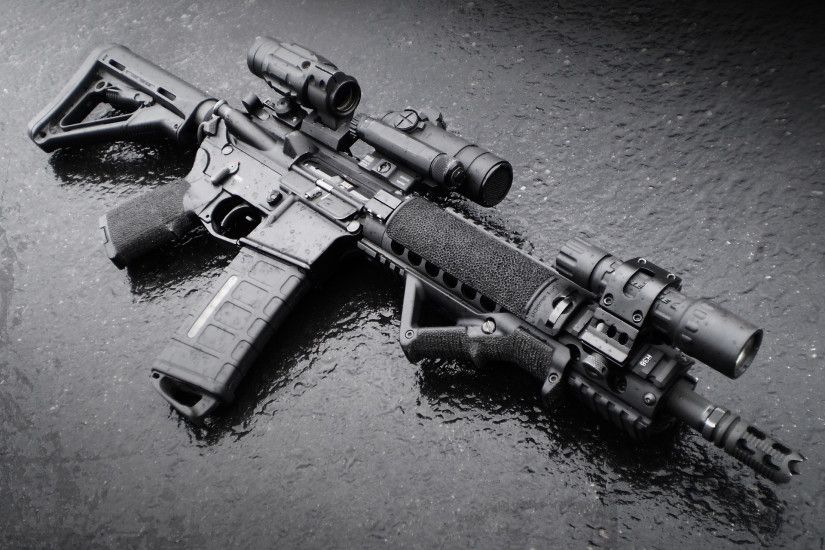 Wallpaper Assault rifle M4 Army 2048x1280