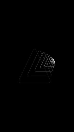 Preview wallpaper triangle, simplicity, darkness 1440x2560