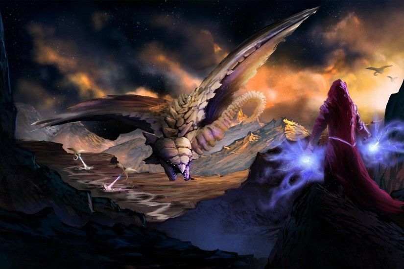 Magic Supernatural Beings Fantasy Dragon Dragons Wallpaper At Fantasy  Wallpapers