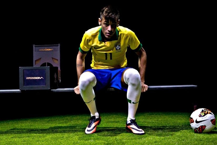 Neymar nike hypervenom hd brazil kit wallpaper.
