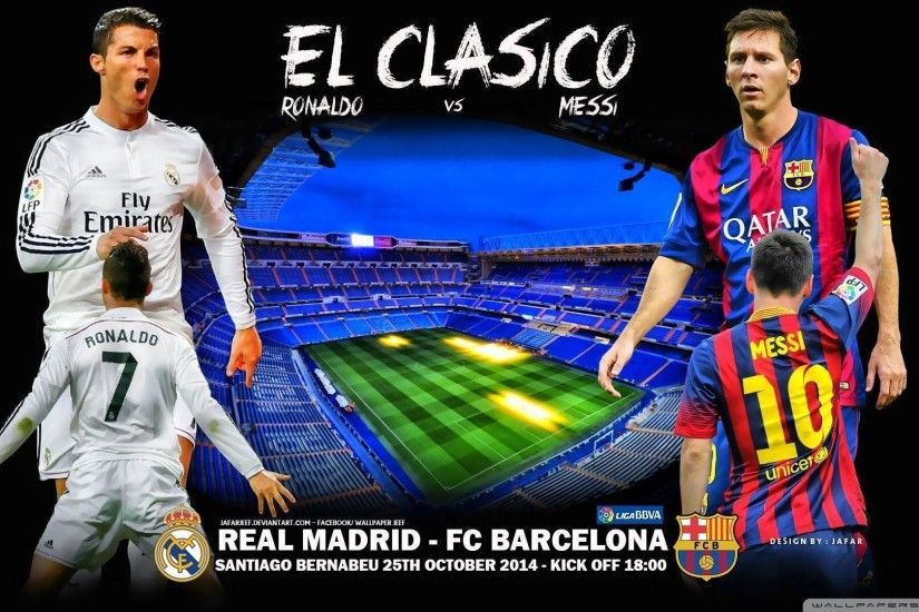 El Clasico Cristiano Ronaldo - Lionel Messi Wallpaper (DESKTOP .
