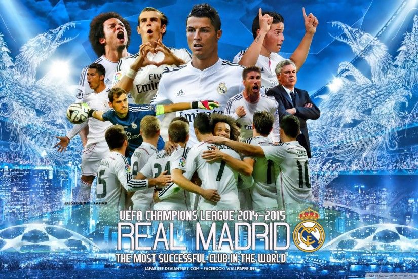 cool Reeal Madrid Champions League Wallpaper