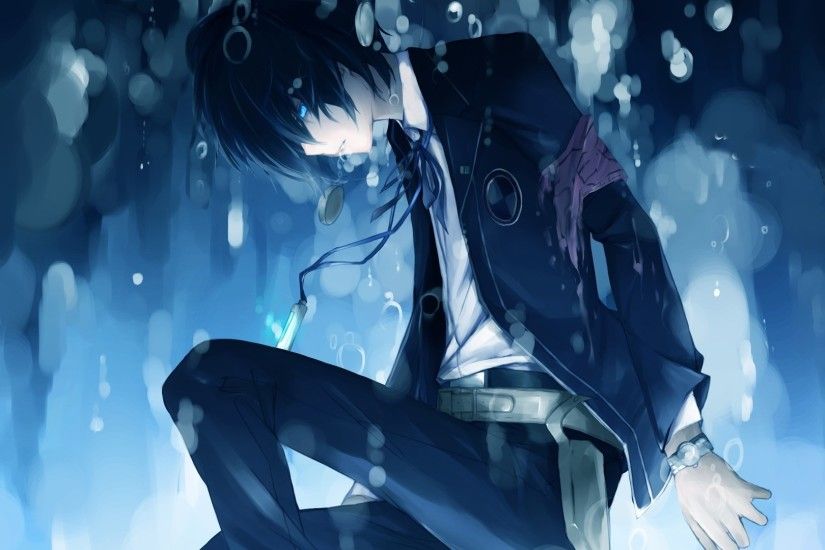 Emo wallpaper.I love this one <3 Drowning,anime boys.