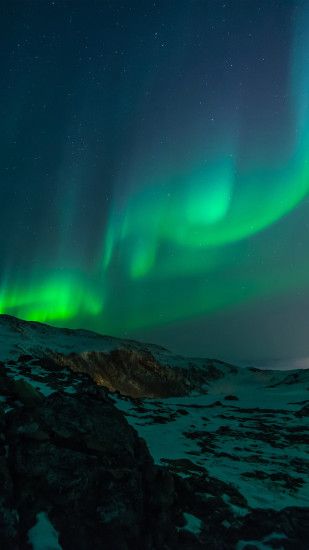 aurora-nature-night-sky Galaxy S8 Wallpapers