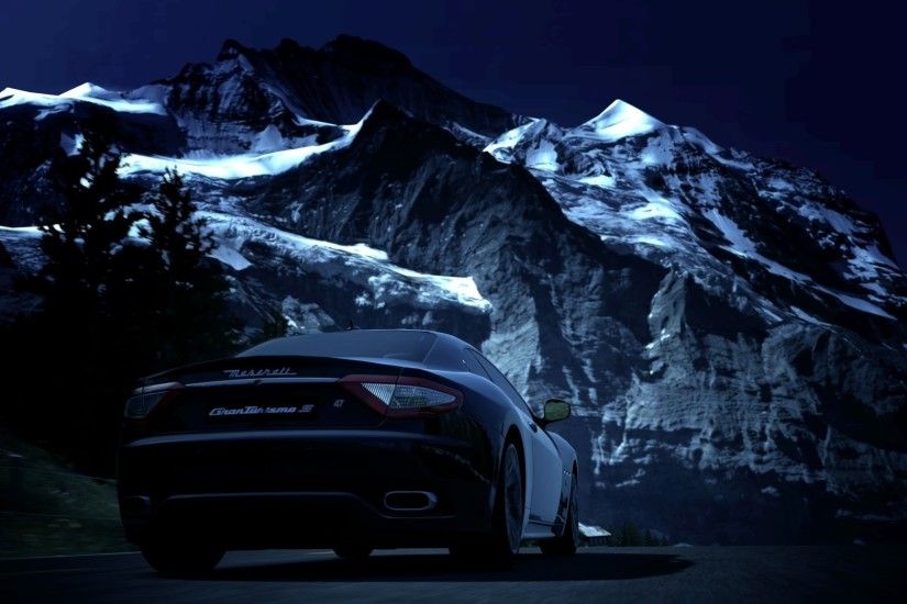 Maserati GranTurismo at the Mountains wallpaper