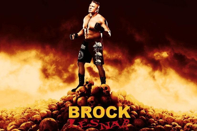 WWE Brock Lesnar Widescreen HD Wallpaper