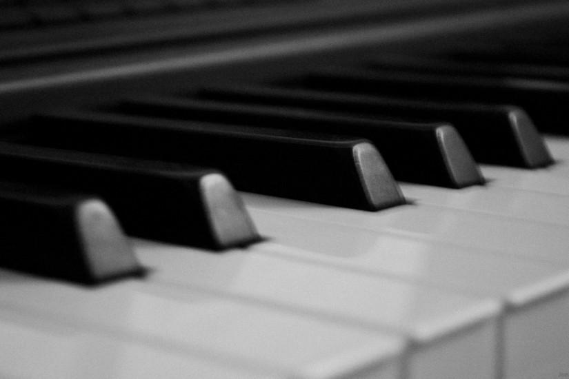 2048x1152 Wallpaper keys, piano, buttons, black, white
