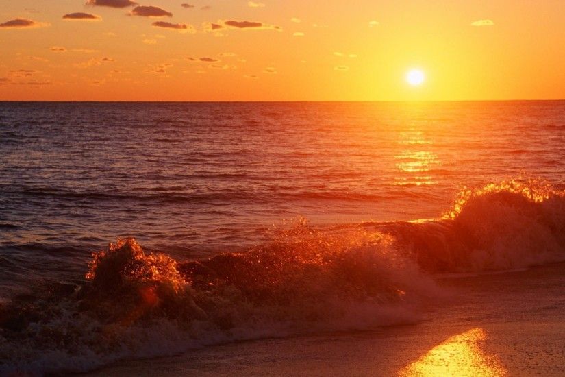 Sunset On The Beach Wallpaper Latest Pictures
