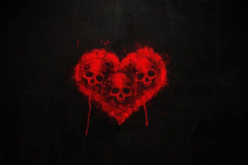Skull Heart Art Dark Red Wallpaper At Dark Wallpapers