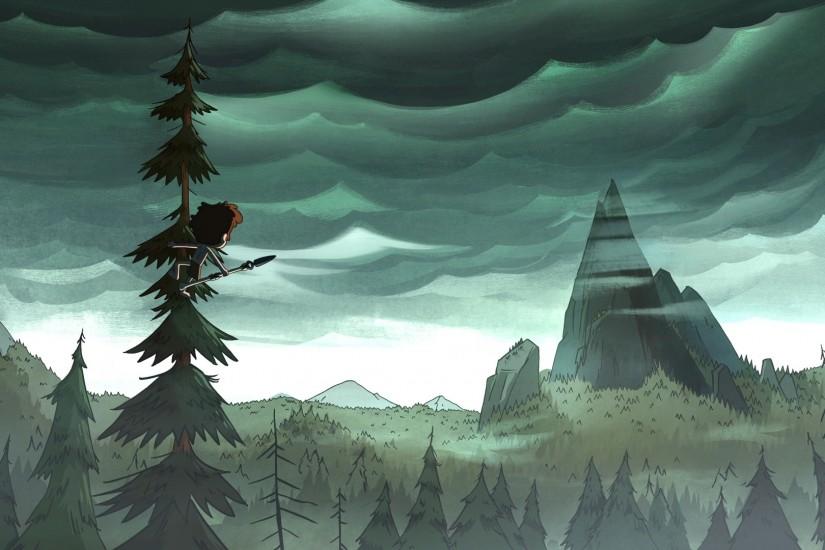 Gravity Falls background art