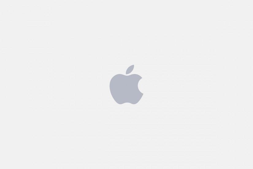 White Apple Logo Wallpaper