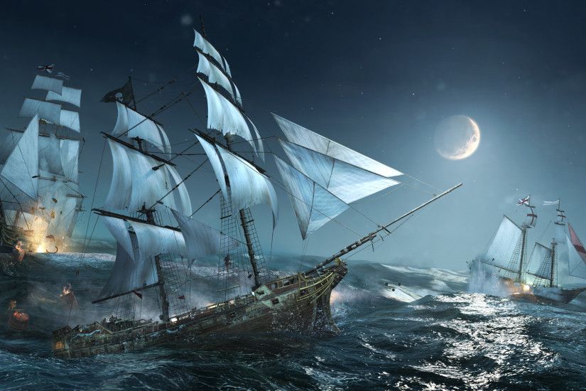 Beautiful Sea Pirate Wallpaper