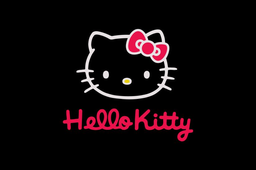 ... Pink Black & White Hello Kitty | Wallpaper made by me .