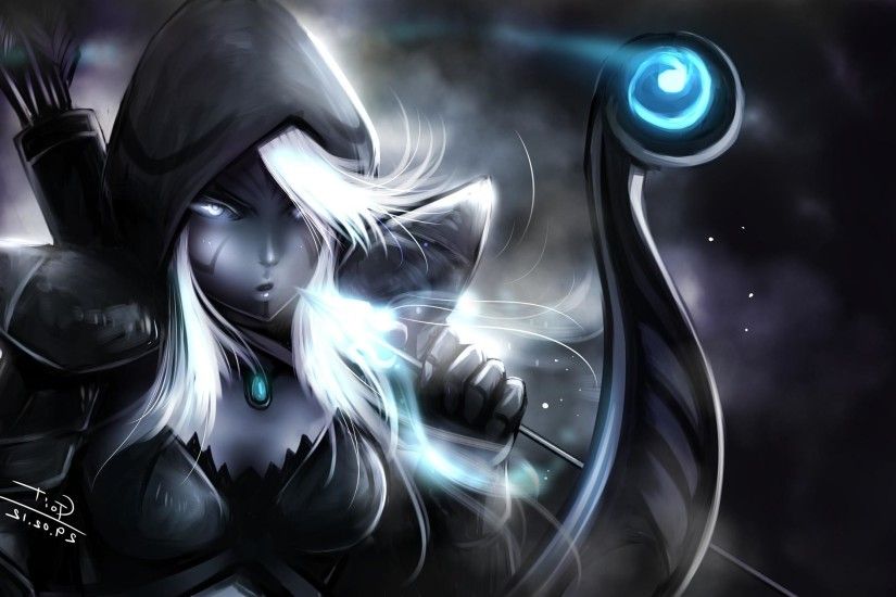 Dota 2 A Girl Boom Drow Ranger Fantasy abstract wallpaper 2241x1259 px  Wallpapers HD / Desktop and Mobile Backgrounds