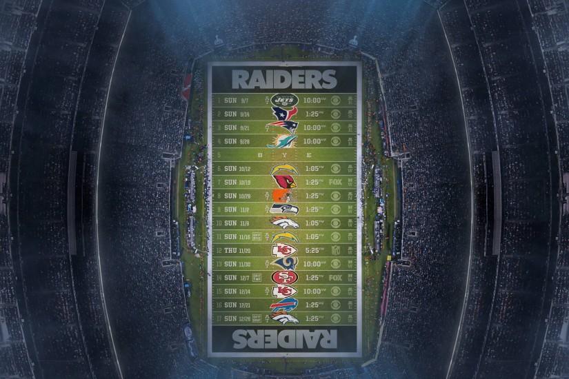 Oakland Raiders 2014 NFL Schedule Wallpaper Wide or HD | Sports .