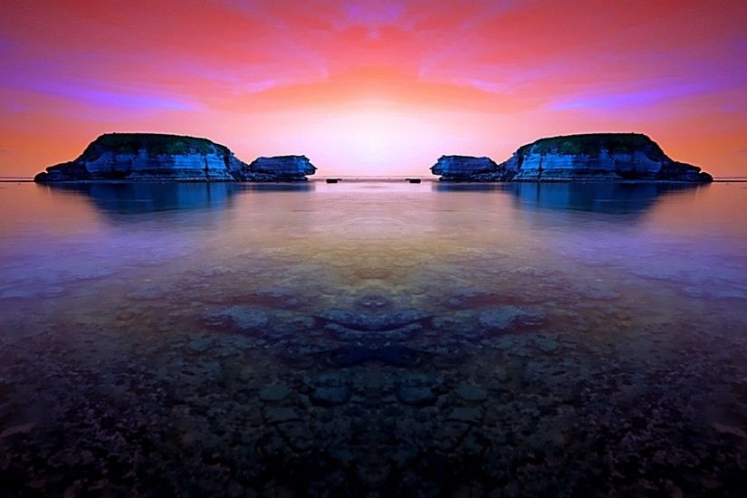 Tortoise Meet Cool Ocean Island Ray Amazing 3d Desktop Backgrounds -  1920x1080