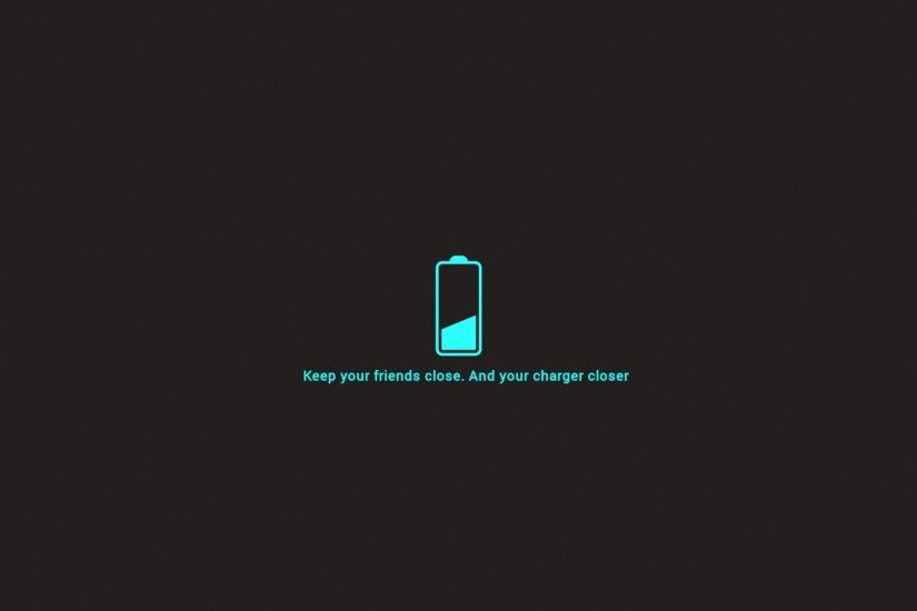 Battery Black Background Charger Dark Friends Funny Minimalistic Neon Blue  Philosophy Simple