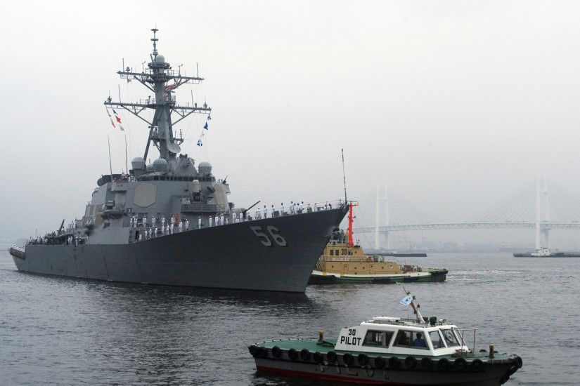File:US Navy 090721-N-1251W-003 The Yokohama Bay Bridge looms