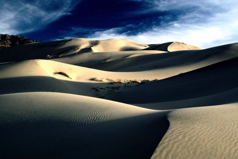 1920x1080 Wallpaper desert, sand, dunes, shades, mountains, lines, clouds,