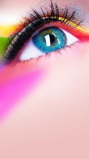 Colorful Makeup Sexy Eye Android Wallpaper ...